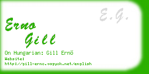 erno gill business card
