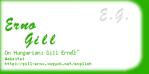 erno gill business card